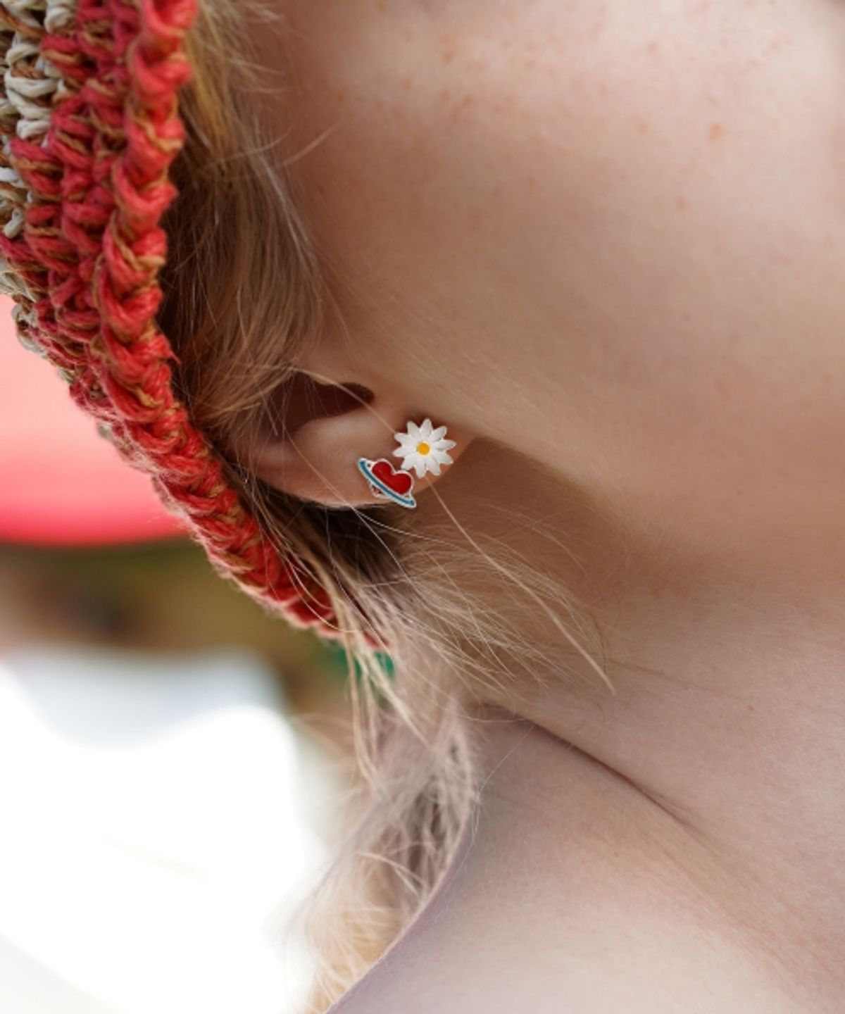 봉보(BONBEAU) Cute motives color pin Eearing 유니크 큐트 모티브 컬러 귀걸이