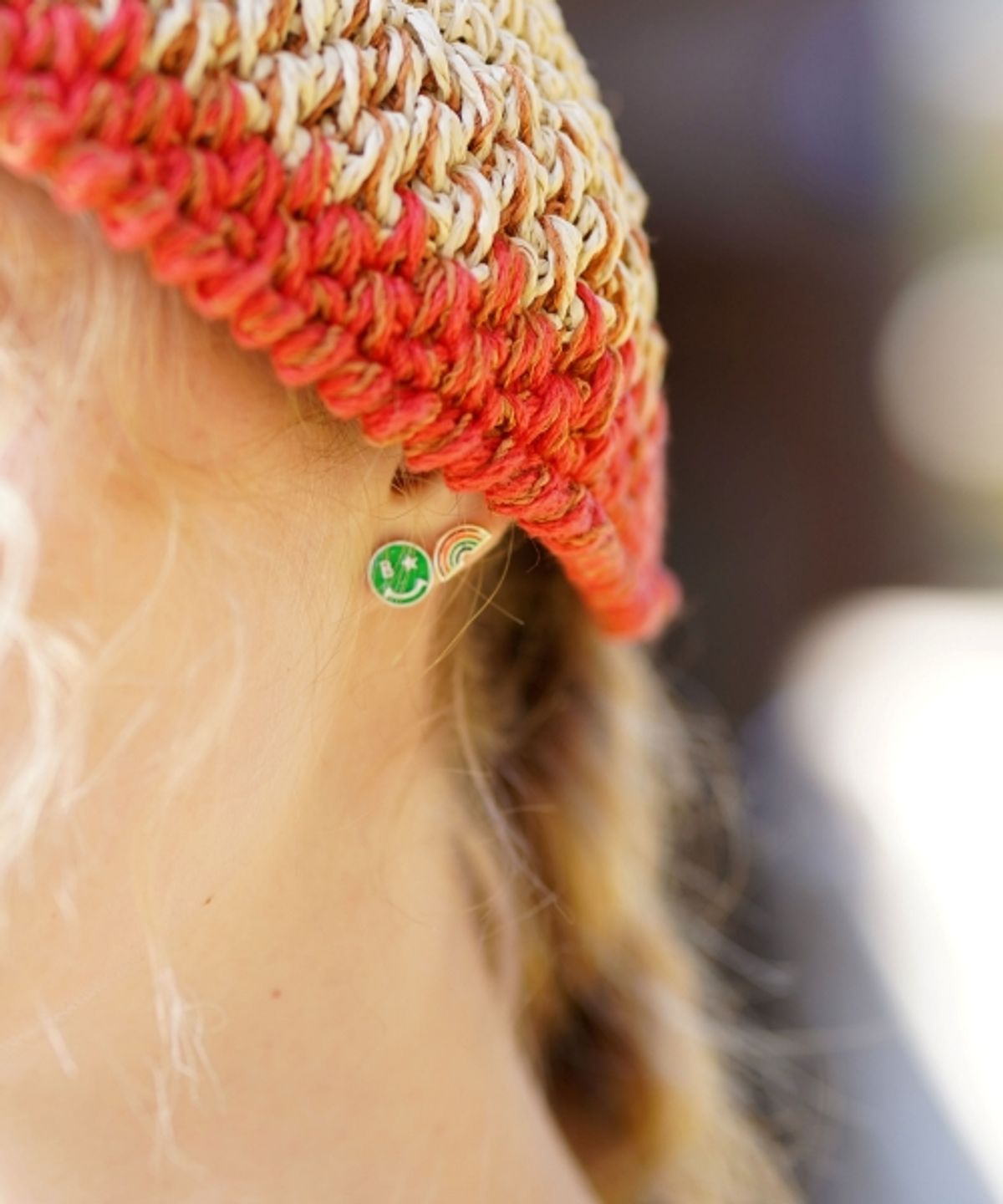 봉보(BONBEAU) Cute motives color pin Eearing 유니크 큐트 모티브 컬러 귀걸이