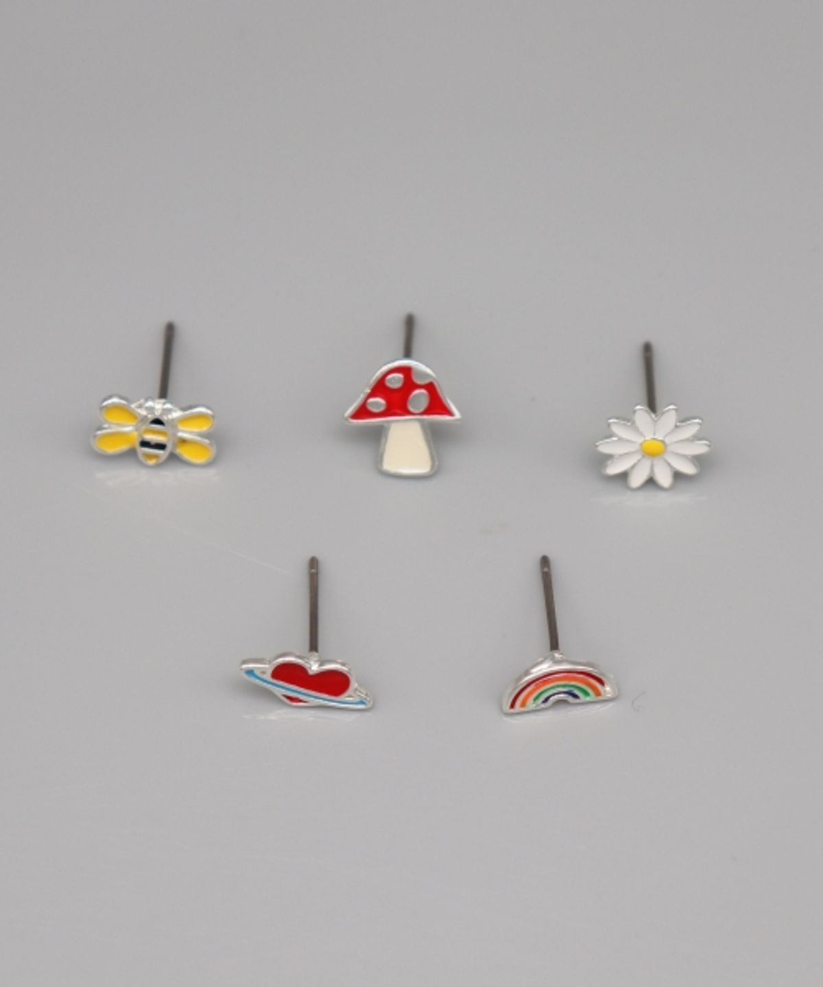 봉보(BONBEAU) Cute motives color pin Eearing 유니크 큐트 모티브 컬러 귀걸이