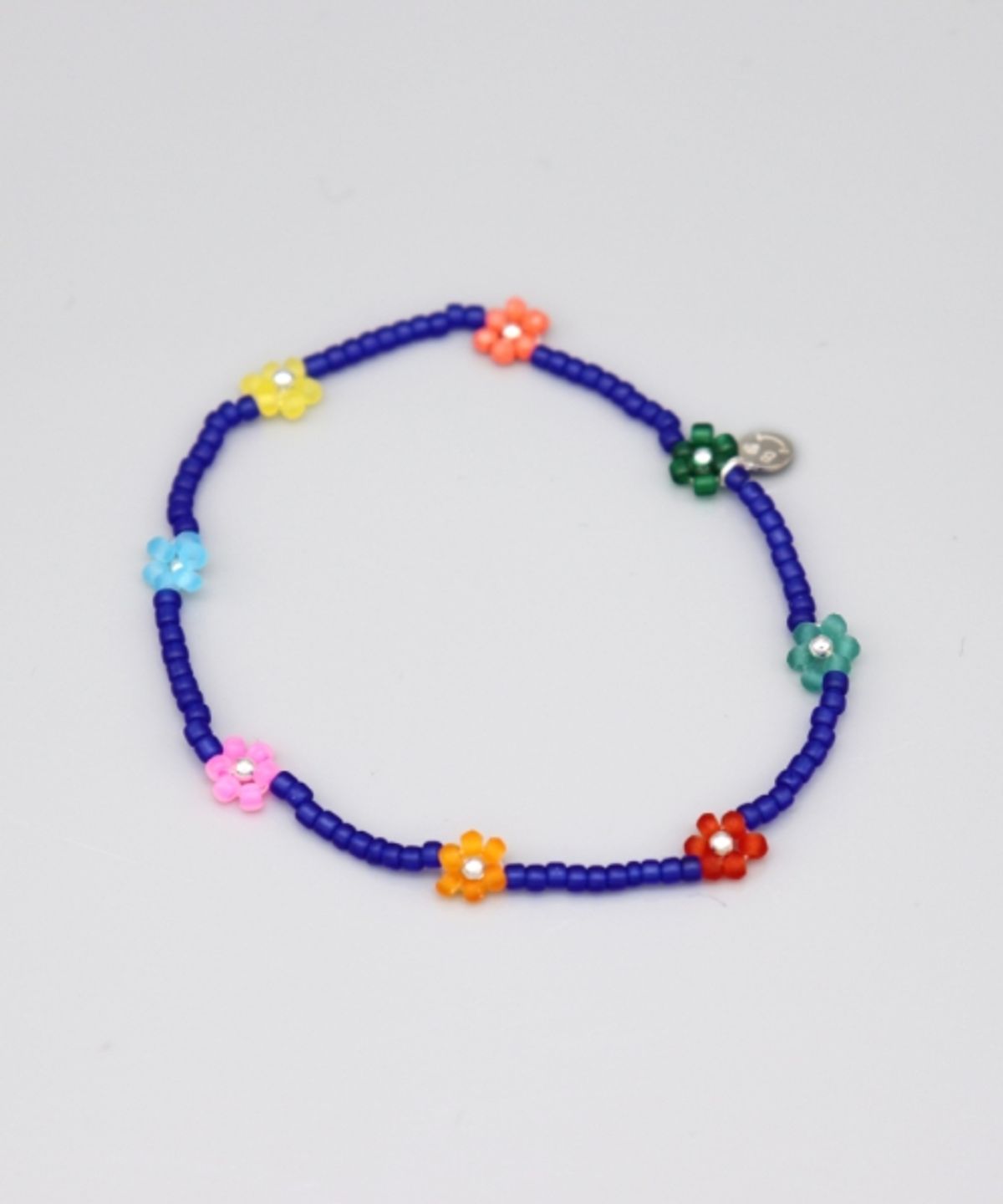 봉보(BONBEAU) Flower crush multi color beads Bracelet 스마일 참 멀티컬러 꽃 비즈 팔찌