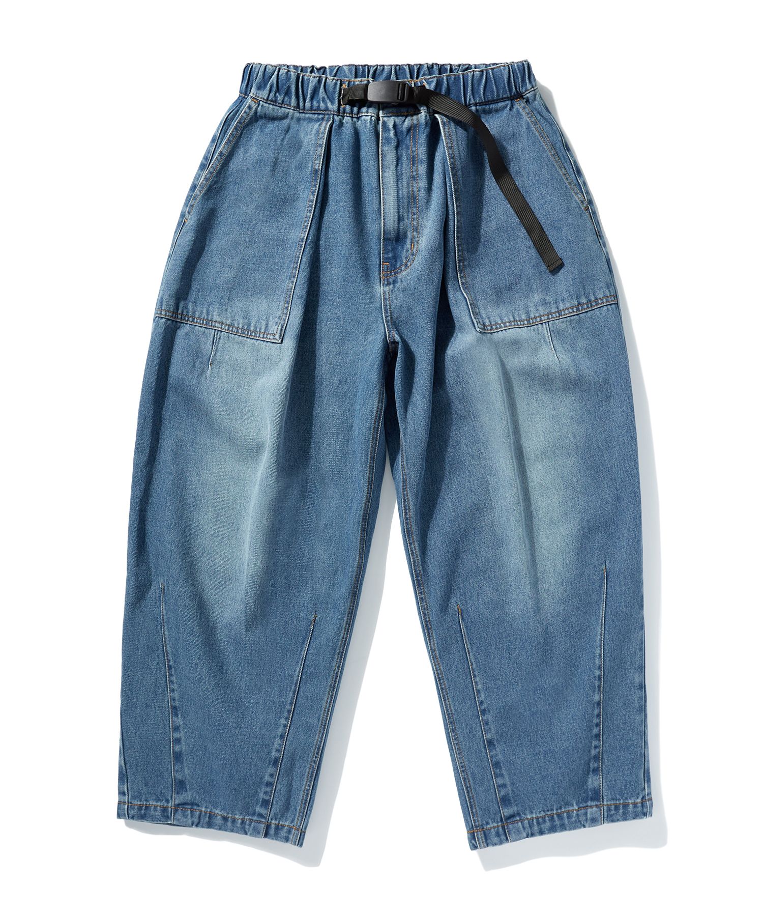 MINIMALPROJECT/WASHED FATIGUE BALLOON DENIM PANTS/ジーンズ/デニム 