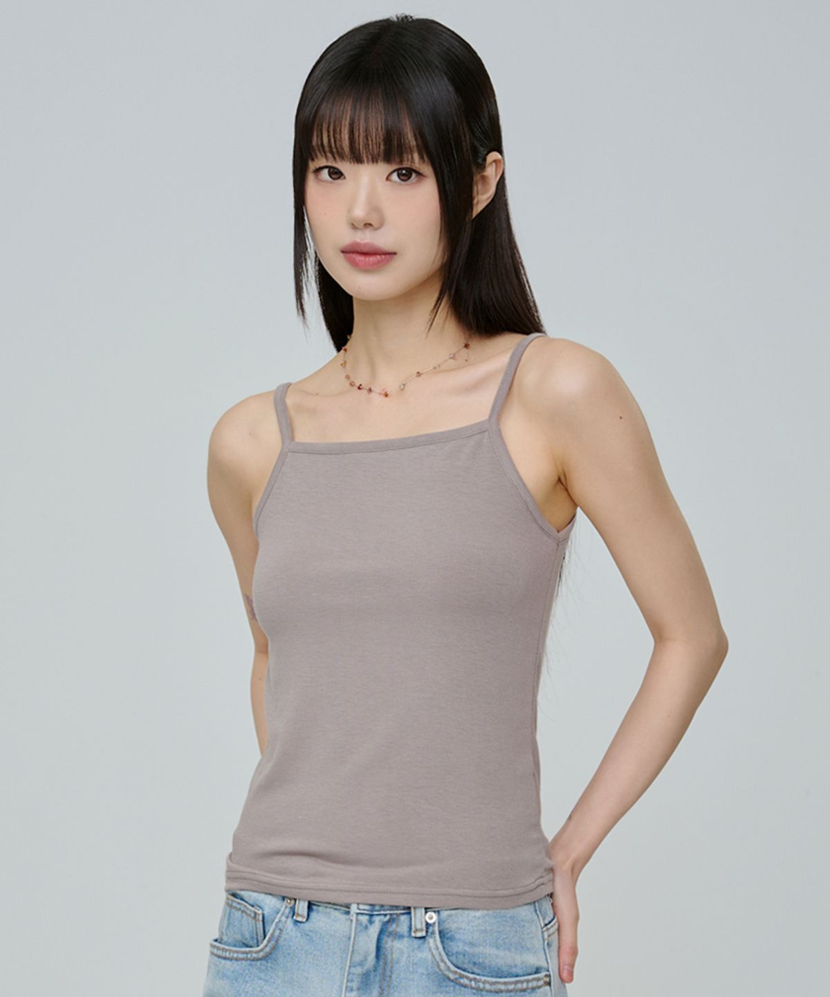 어커버(ACOVER) [세트상품] 스퀘어 넥 롱 슬리브리스 5color