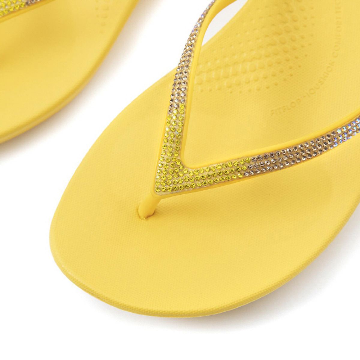 핏플랍(FITFLOP) 아이쿠션 옴브레 스파클 쪼리 Sunshine Yellow