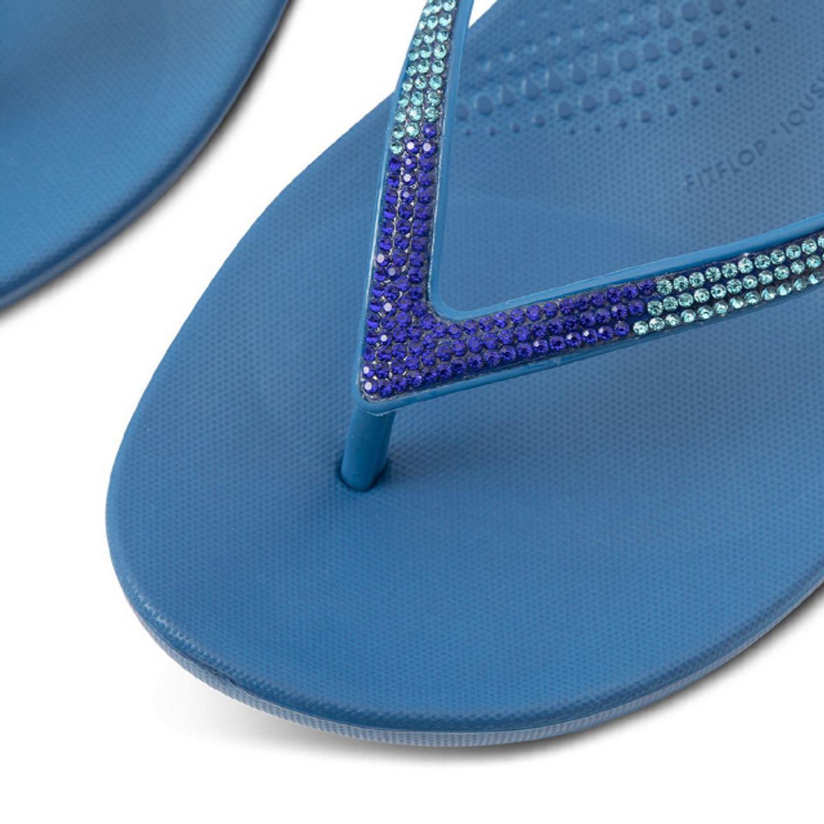핏플랍(FITFLOP) 아이쿠션 옴브레 스파클 쪼리 Sea Blue