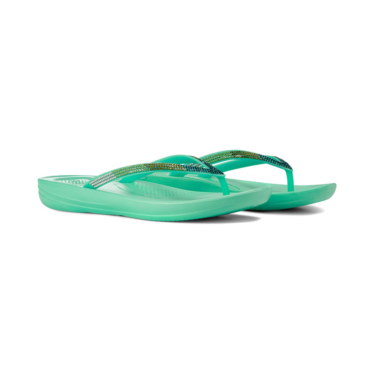 핏플랍(FITFLOP) 아이쿠션 옴브레 스파클 쪼리 Mint Green