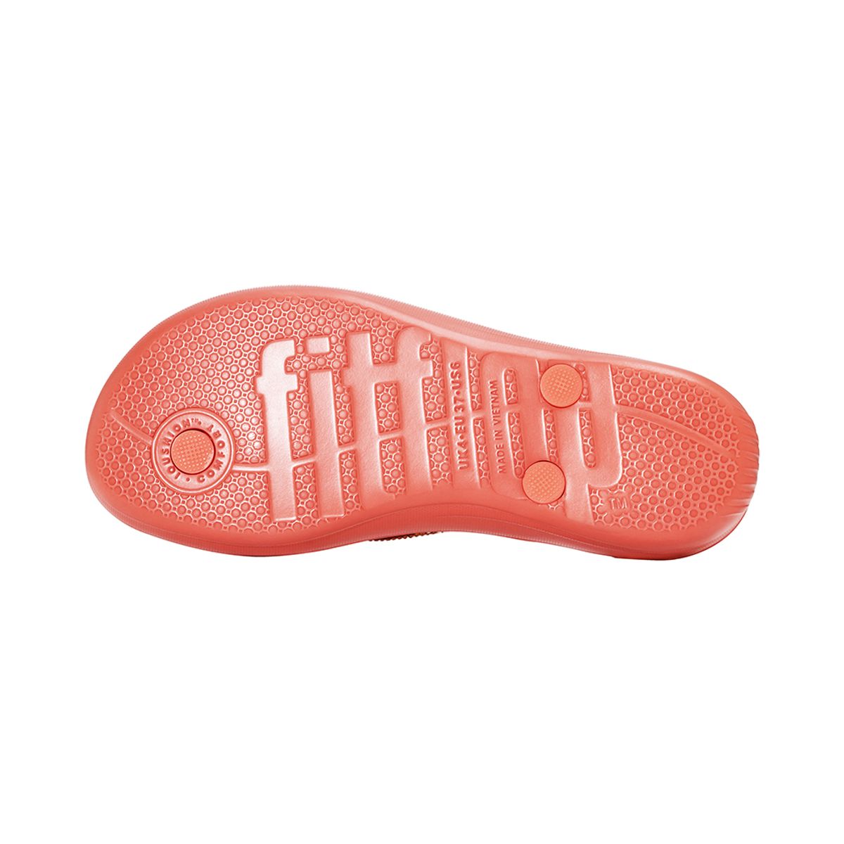 핏플랍(FITFLOP) 아이쿠션 옴브레 스파클 쪼리 Coral Pink
