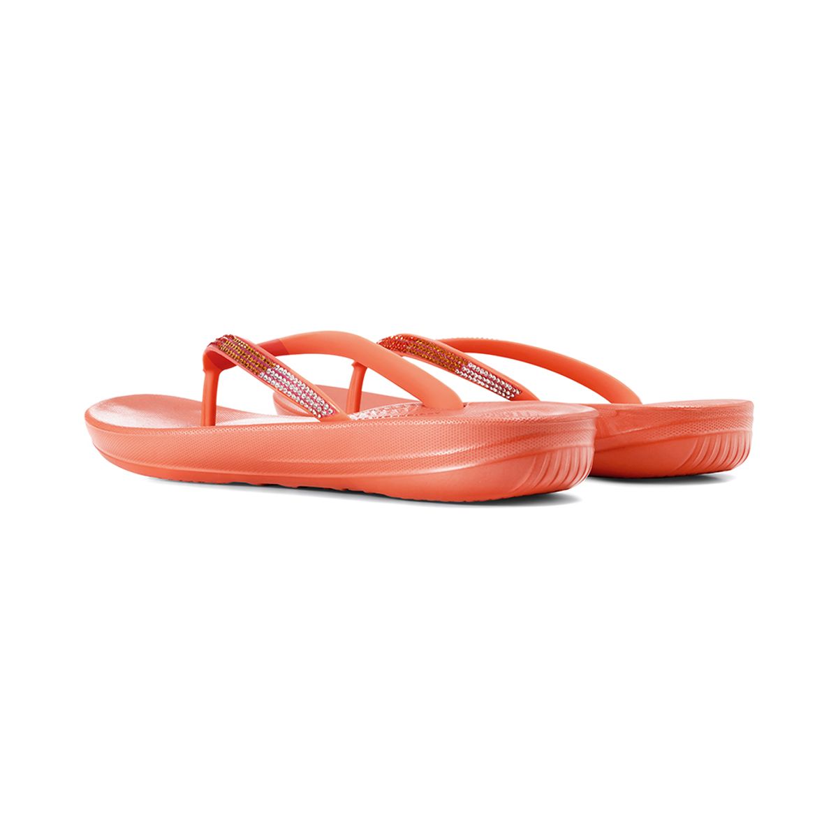 핏플랍(FITFLOP) 아이쿠션 옴브레 스파클 쪼리 Coral Pink