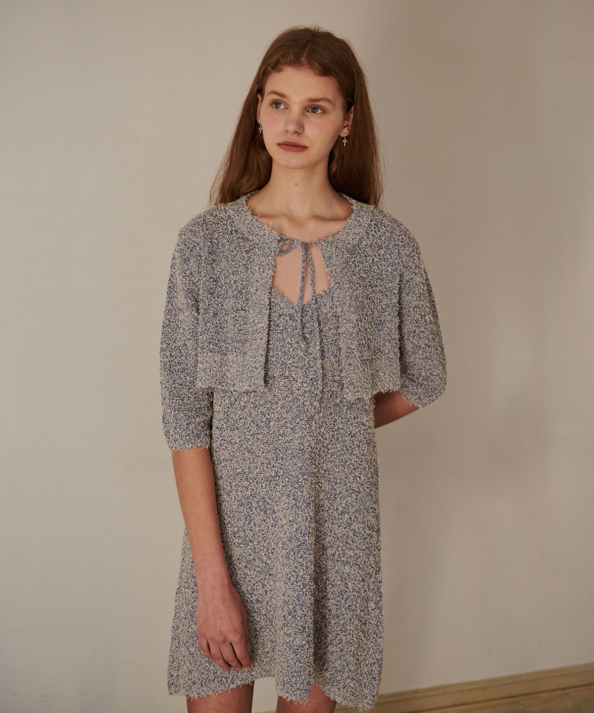 시눈(SINOON) FRISE KNIT CARDIGAN