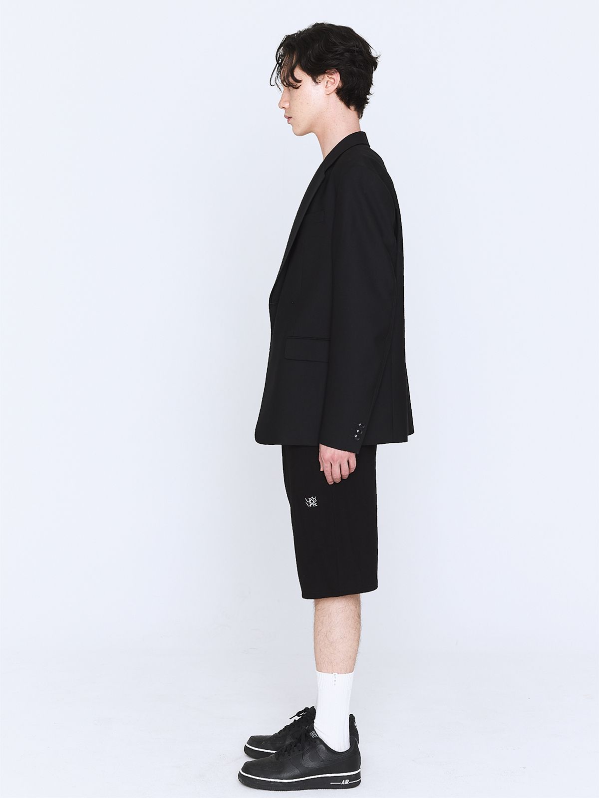 레이지레이크(LAZY LAKE) 심볼 스웻쇼츠 블랙 맨