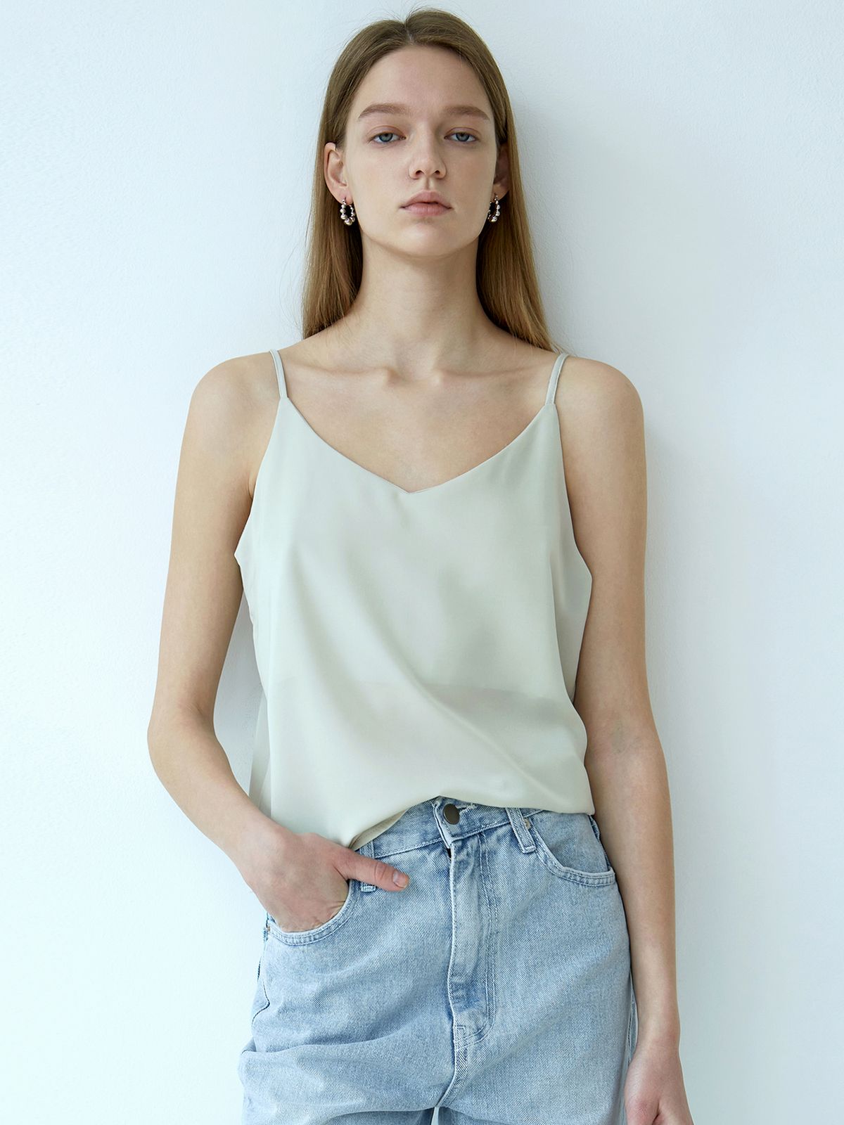 닉앤니콜(NICK&NICOLE) MATT SATIN SLEEVELESS_4 COLOR