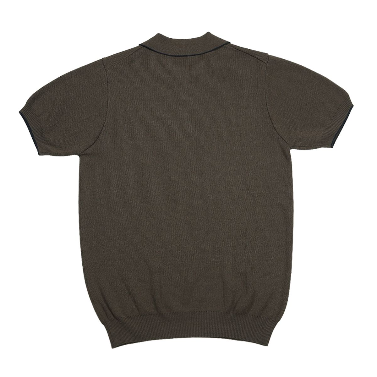 솔티(SORTIE) Combination collar knit (Brown)