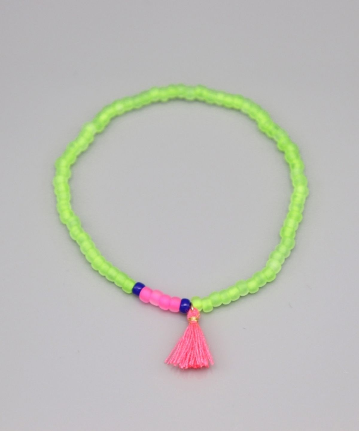 봉보(BONBEAU) Neon color point tassle beads Bracelet 네온컬러 포인트 태슬 비즈 팔찌 5color