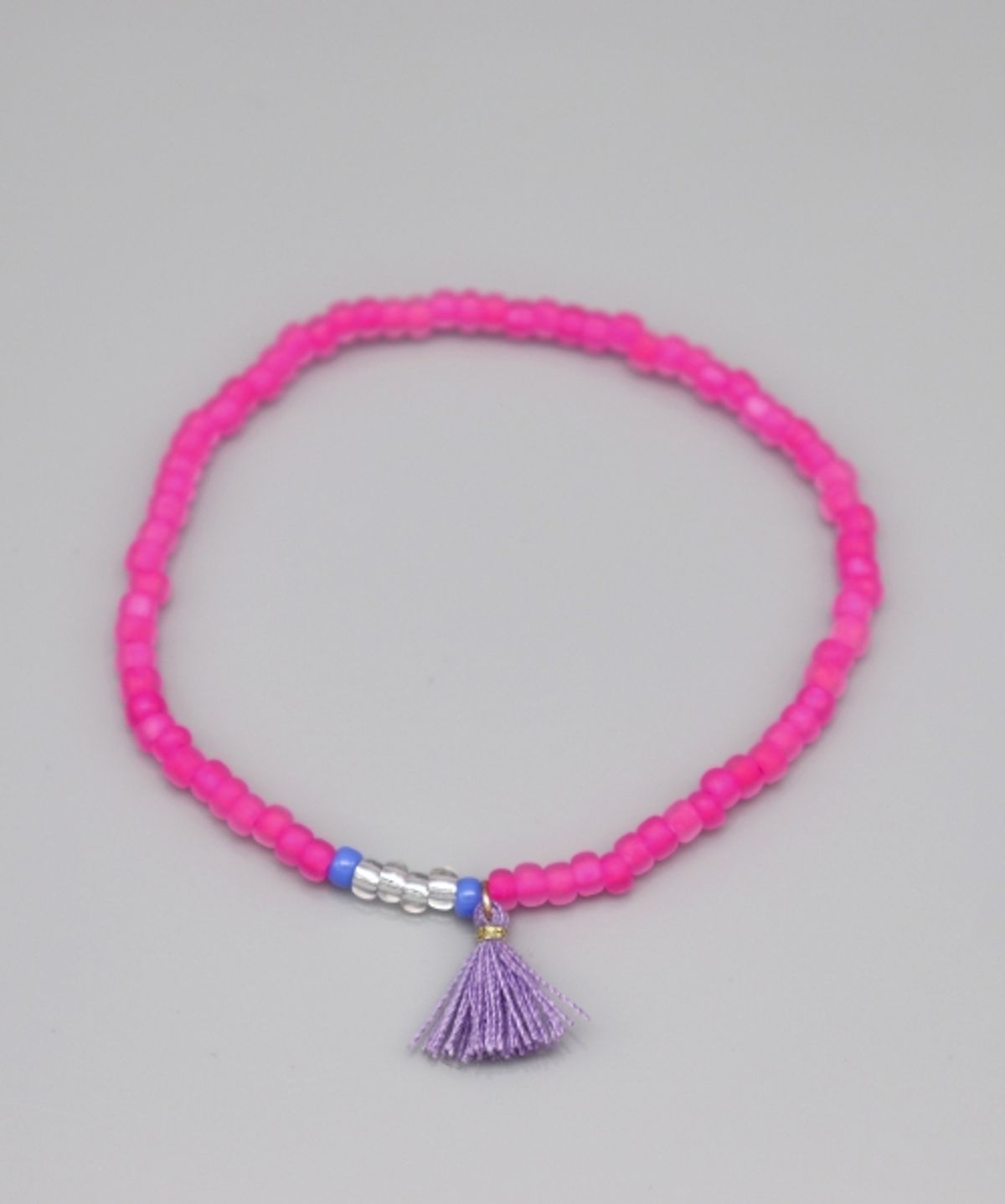 봉보(BONBEAU) Neon color point tassle beads Bracelet 네온컬러 포인트 태슬 비즈 팔찌 5color