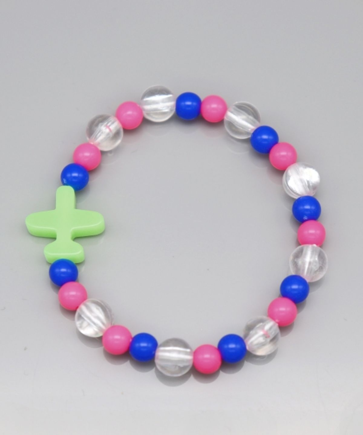 봉보(BONBEAU) Vivid color airplane charm acrylic ball Bracelet 비행기 참 아크릴 비즈 팔찌 6color