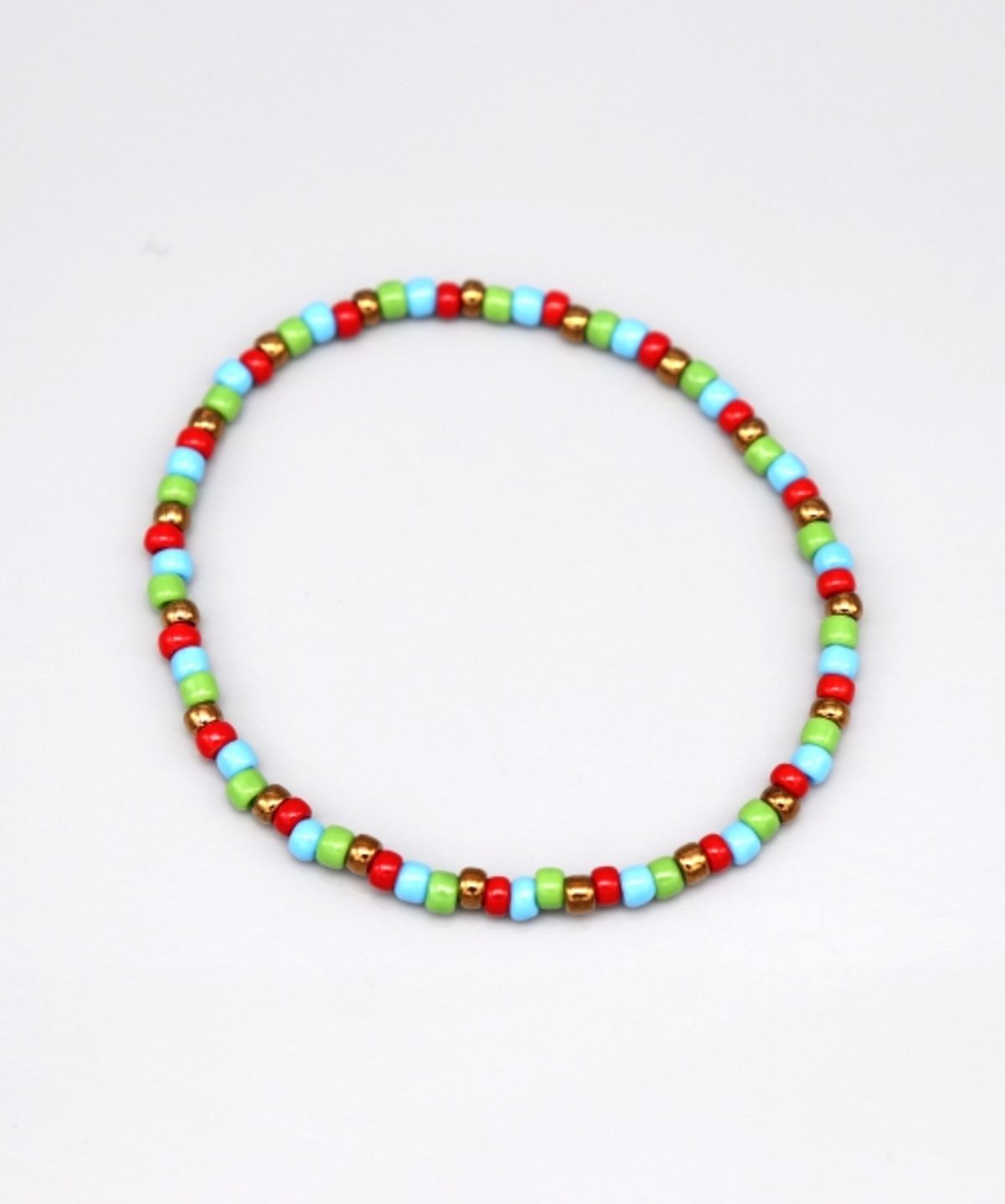 봉보(BONBEAU) Bronze beads mix color layered Bracelet 브론즈 비즈 믹스 레이어드 팔찌 5color