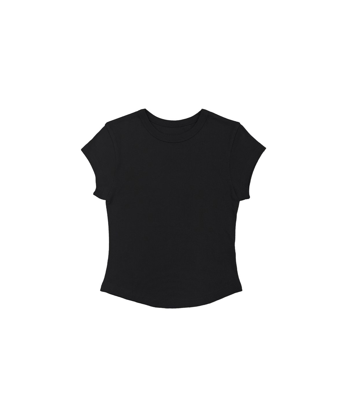 큐리티(CURETTY) C 90S LINE BASIC T-SHIRT_BLACK