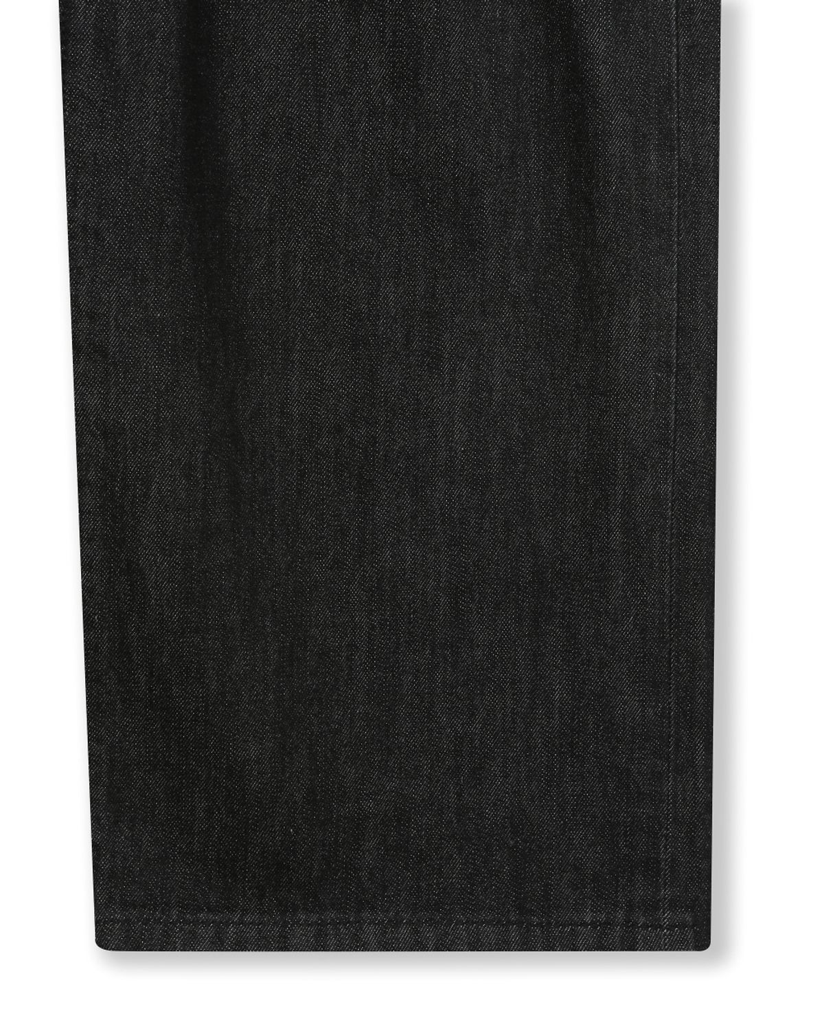 비슬로우(BESLOW) WIDE FIT TWO TUCK SELVAGE DENIM PANTS BLACK