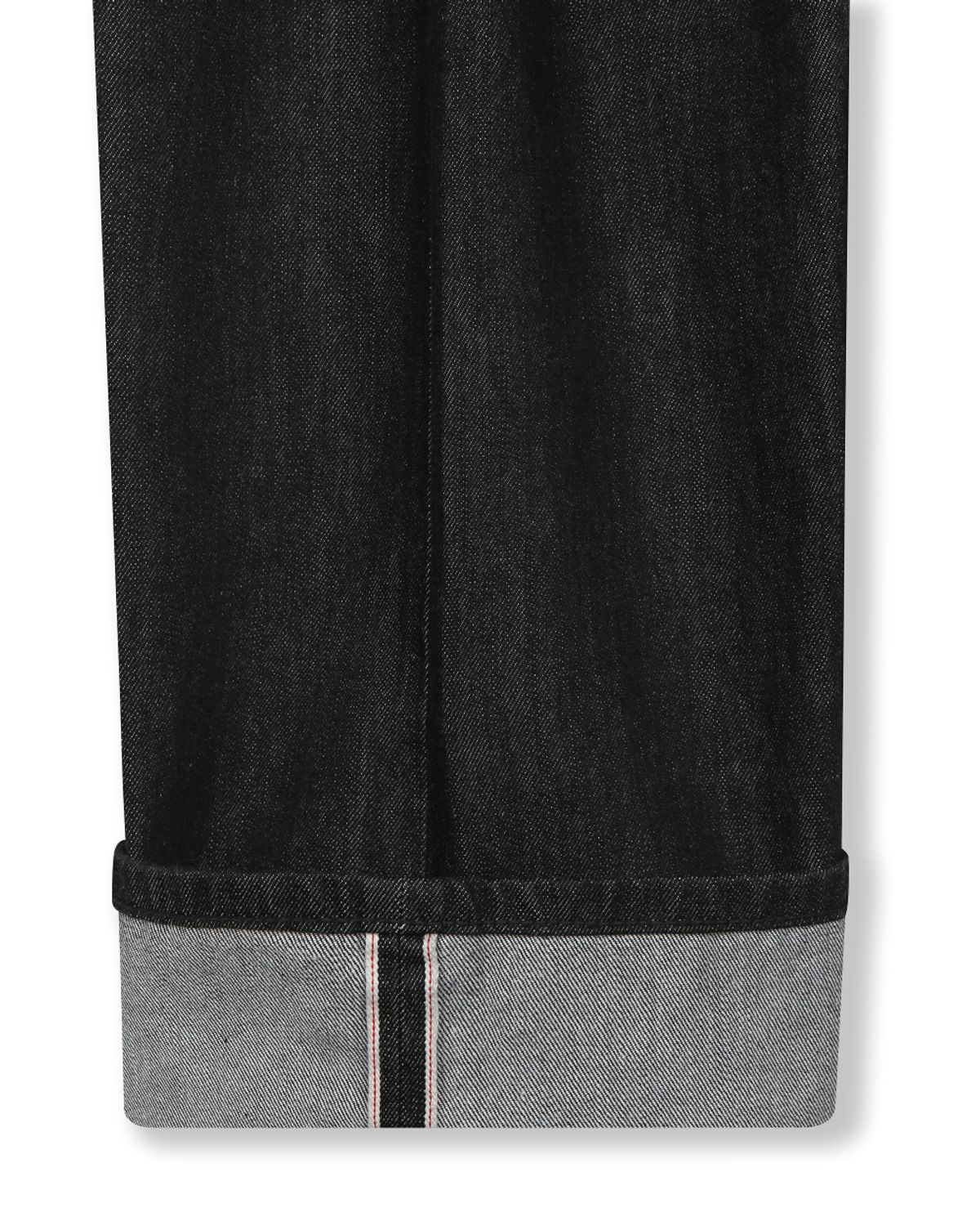 비슬로우(BESLOW) WIDE FIT TWO TUCK SELVAGE DENIM PANTS BLACK