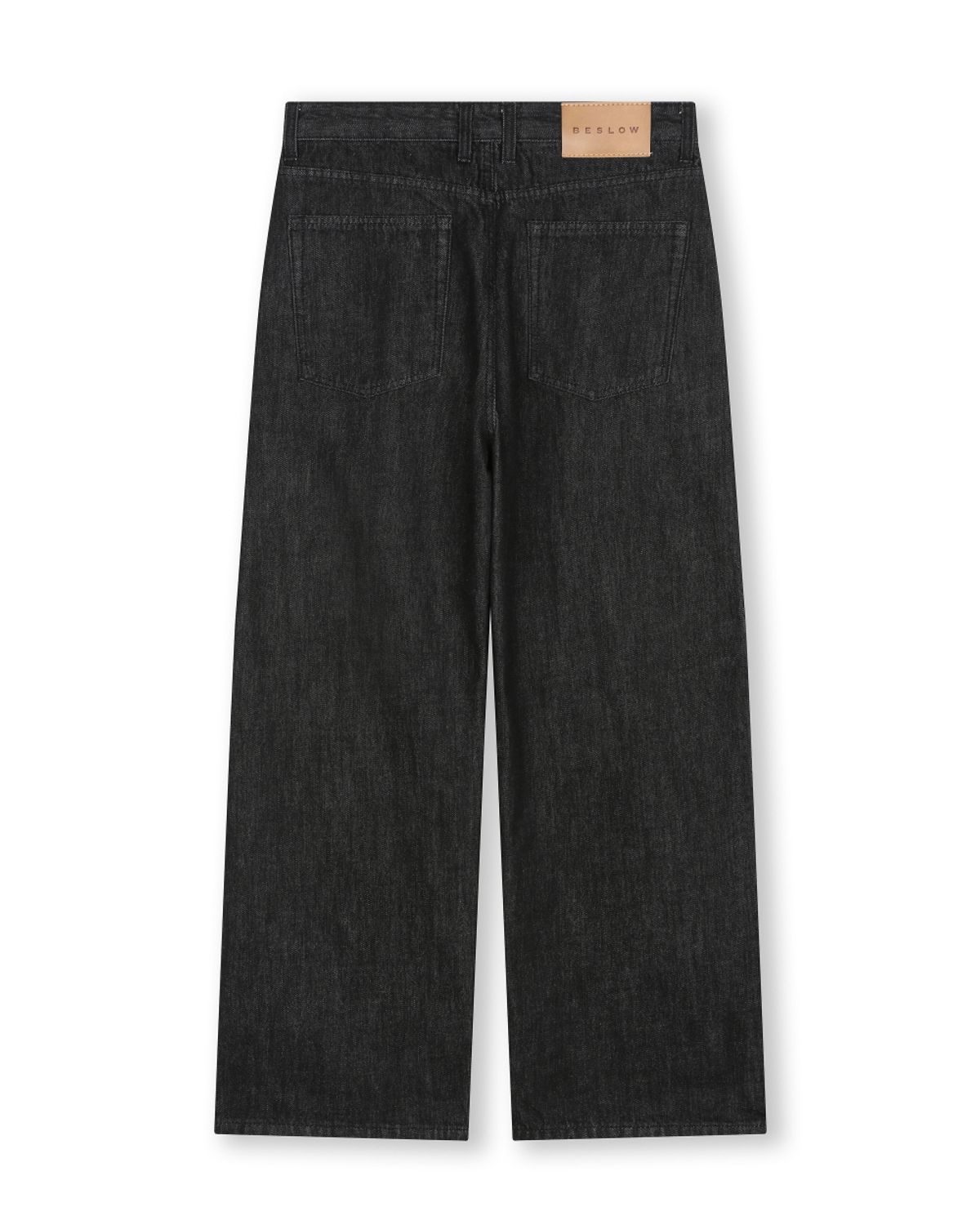 비슬로우(BESLOW) WIDE FIT TWO TUCK SELVAGE DENIM PANTS BLACK
