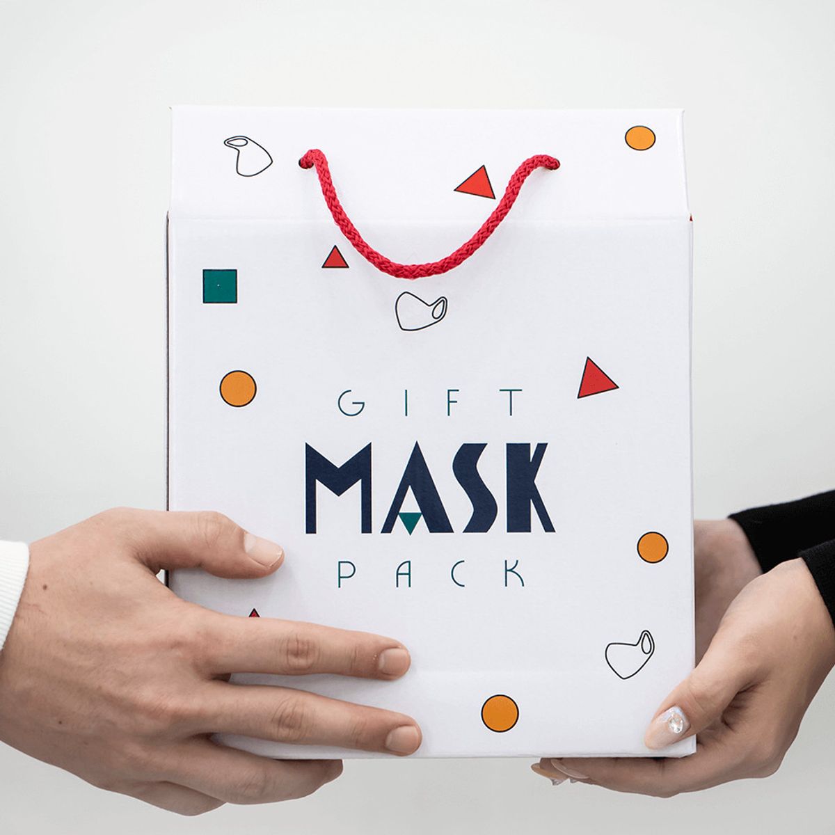 비에스에스 마스크(BSS MASK) [기프트 마스크] 국내생산 KF-AD MB필터 마스크 50매 - 화이트 연분홍 블랙