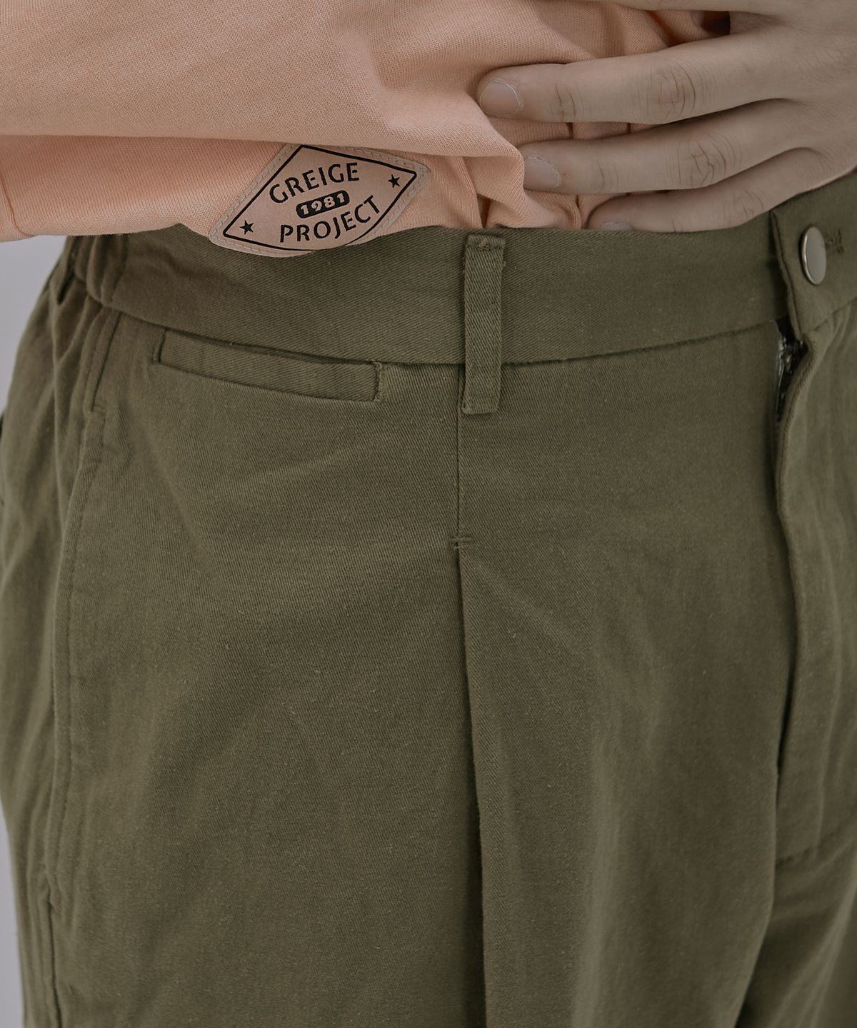 매니아매스(MANIAMASS) 원턱 주름 와이드 카고 PANTS SANE B