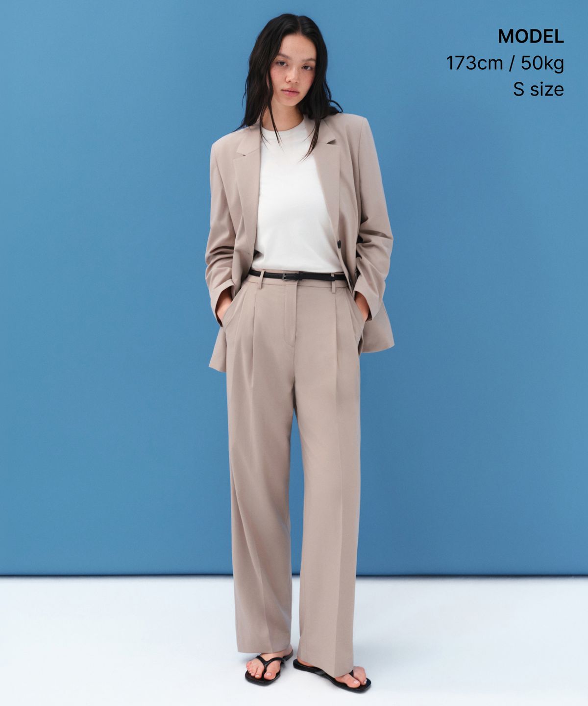 무신사 스탠다드 우먼(MUSINSA STANDARD WOMAN) [쿨탠다드] 우먼즈 베이식 크루 넥 티셔츠 [크림]