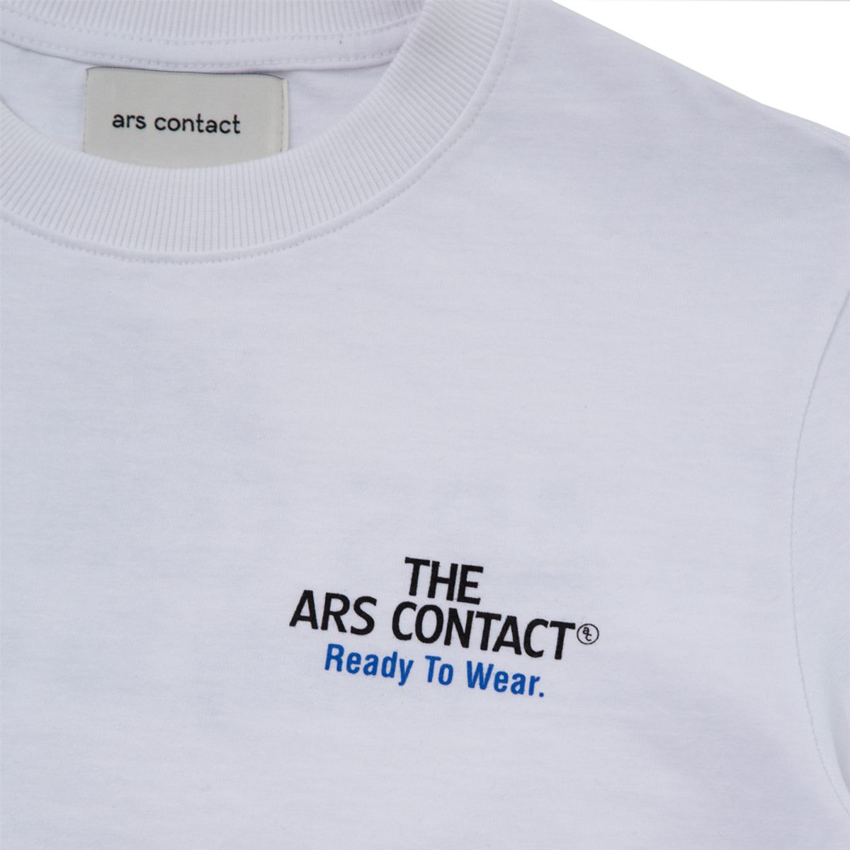 아르스 콘택트(ARSCONTACT) AC SIGNATURE TEE .WHITE