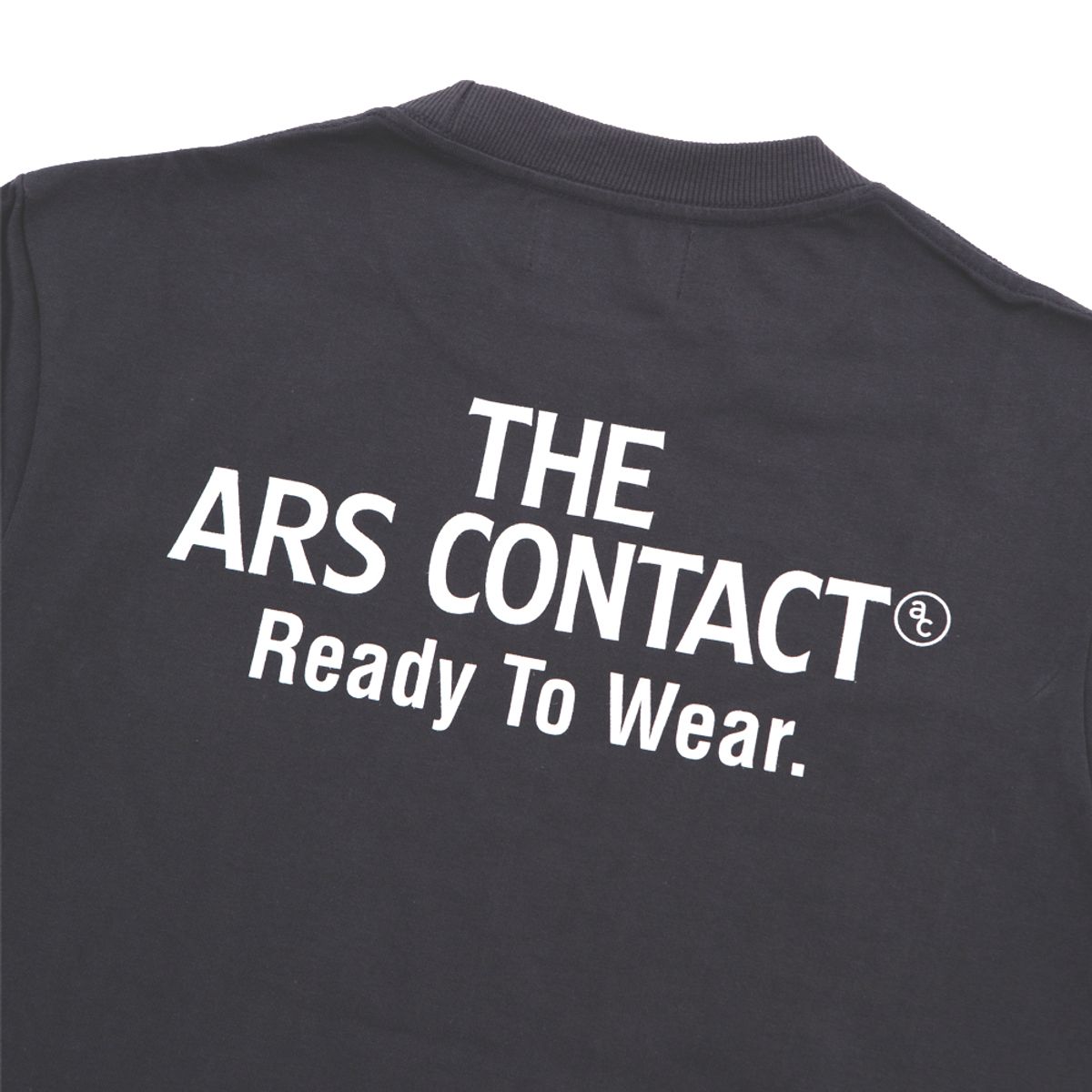 아르스 콘택트(ARSCONTACT) AC SIGNATURE TEE .DARK GRAY