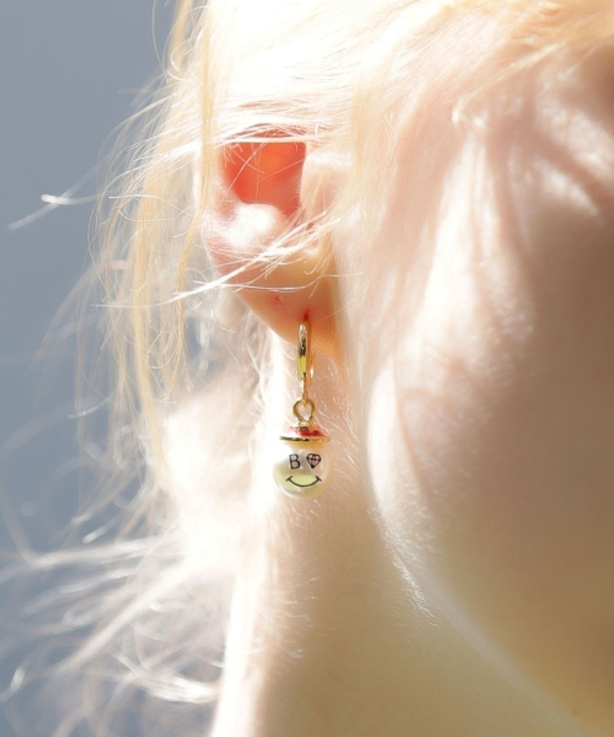 봉보(BONBEAU) Gentle pearl smile ring Eearings 유니크한 젠틀 디자인 원터치 링 진주 귀걸이