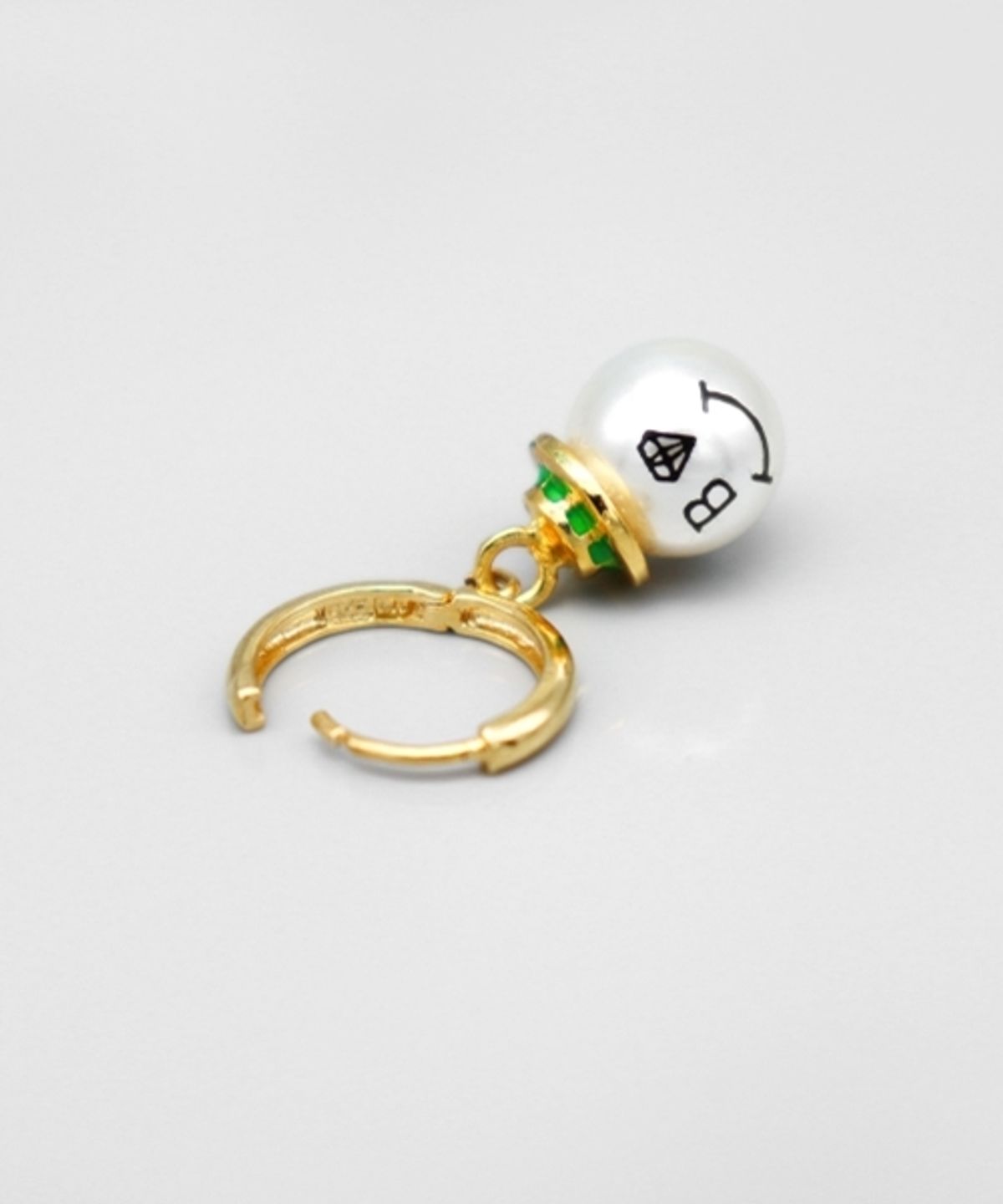 봉보(BONBEAU) Gentle pearl smile ring Eearings 유니크한 젠틀 디자인 원터치 링 진주 귀걸이