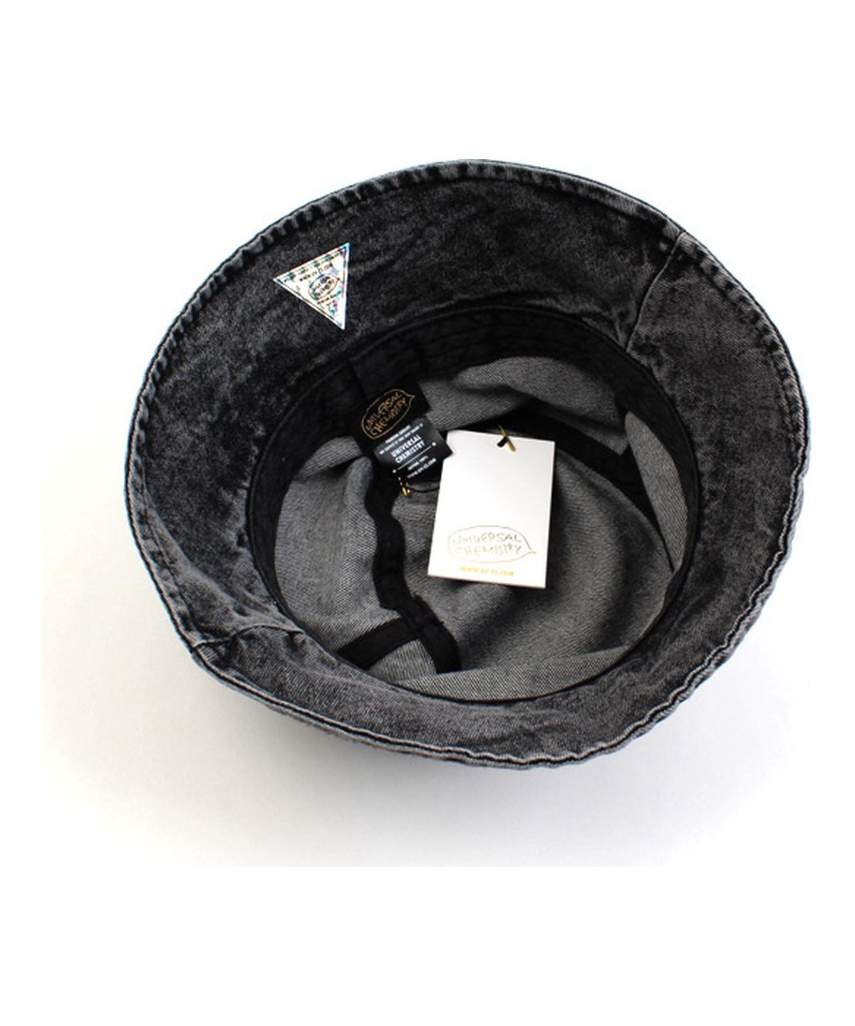 유니버셜 케미스트리(UNIVERSAL CHEMISTRY) Washing Black Denim Bucket Hat 데님버킷햇
