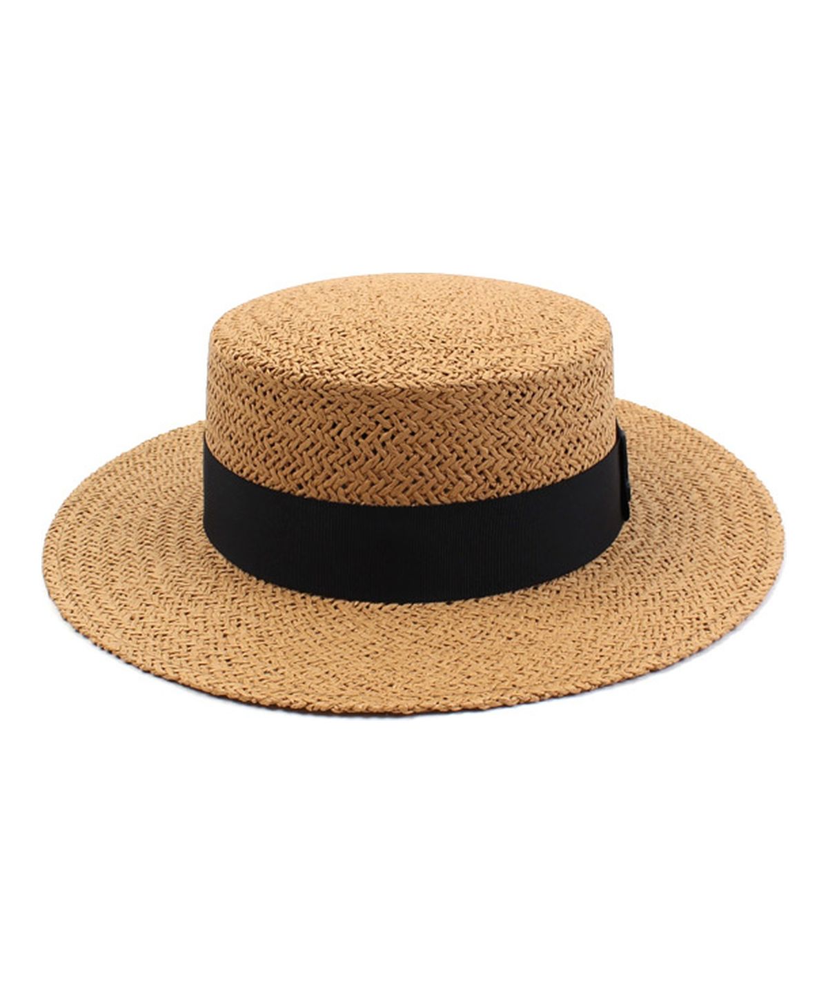 유니버셜 케미스트리(UNIVERSAL CHEMISTRY) Brown Flat Panama Hat 파나마햇