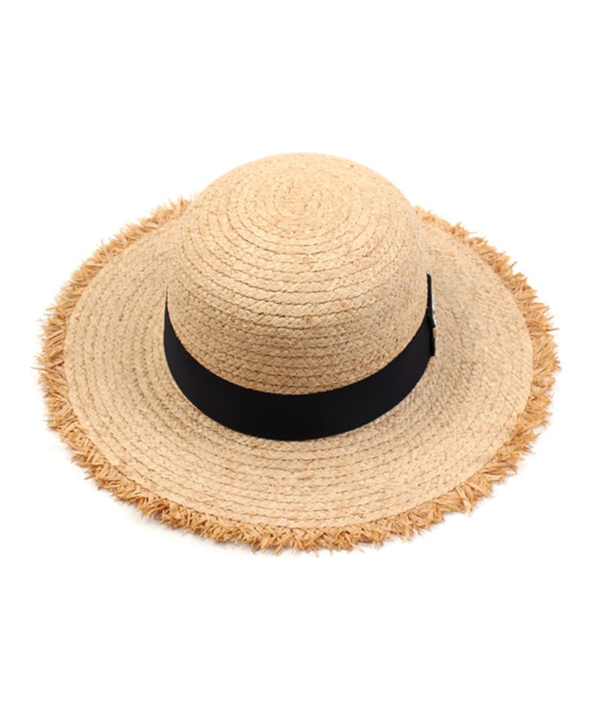 유니버셜 케미스트리(UNIVERSAL CHEMISTRY) SV Metal Round Natural Raffia Hat 라피아햇