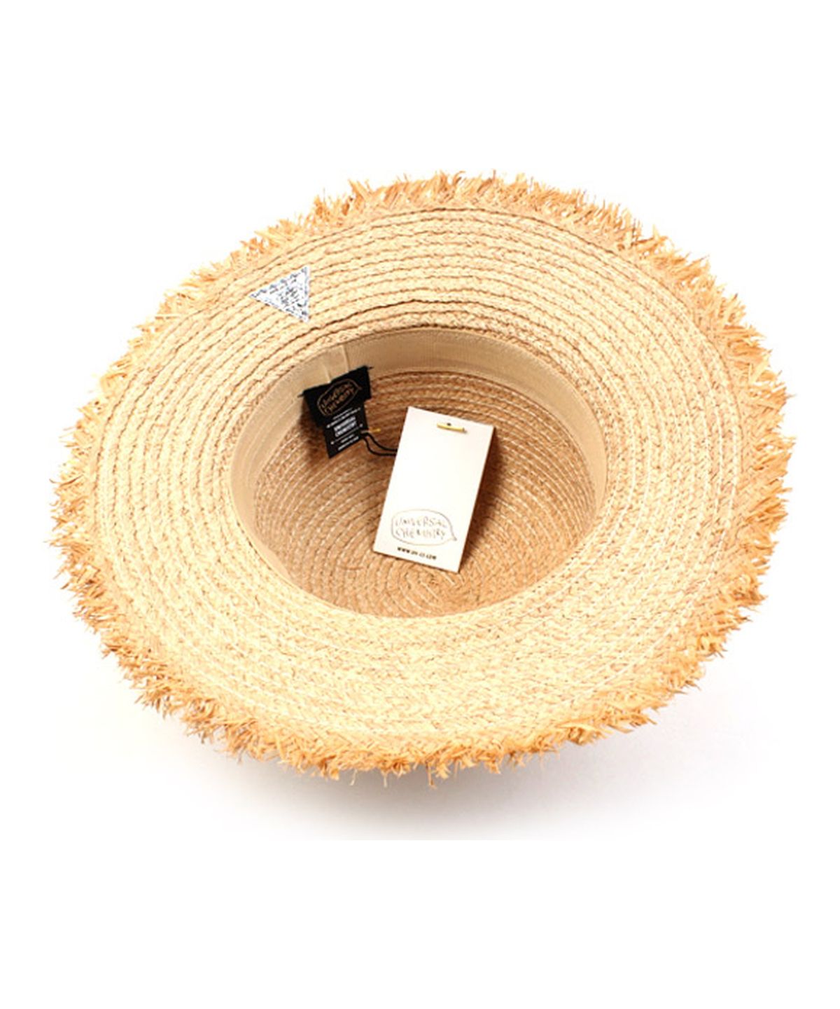 유니버셜 케미스트리(UNIVERSAL CHEMISTRY) SV Metal Round Natural Raffia Hat 라피아햇