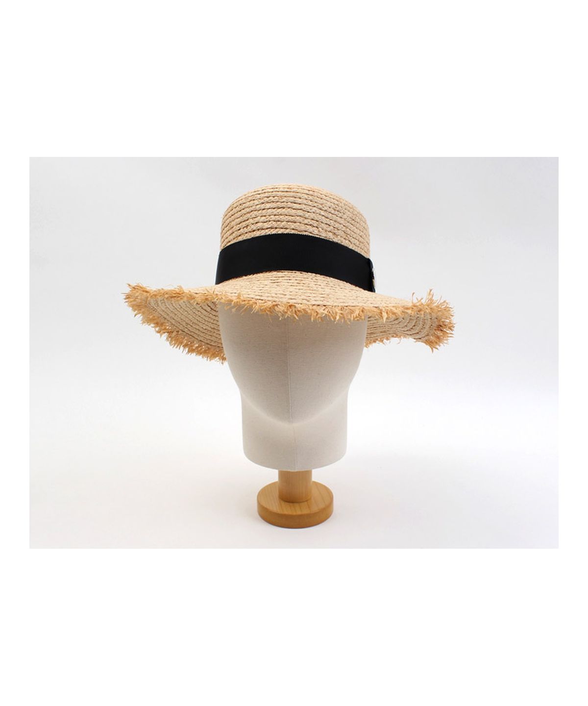 유니버셜 케미스트리(UNIVERSAL CHEMISTRY) SV Metal Round Natural Raffia Hat 라피아햇