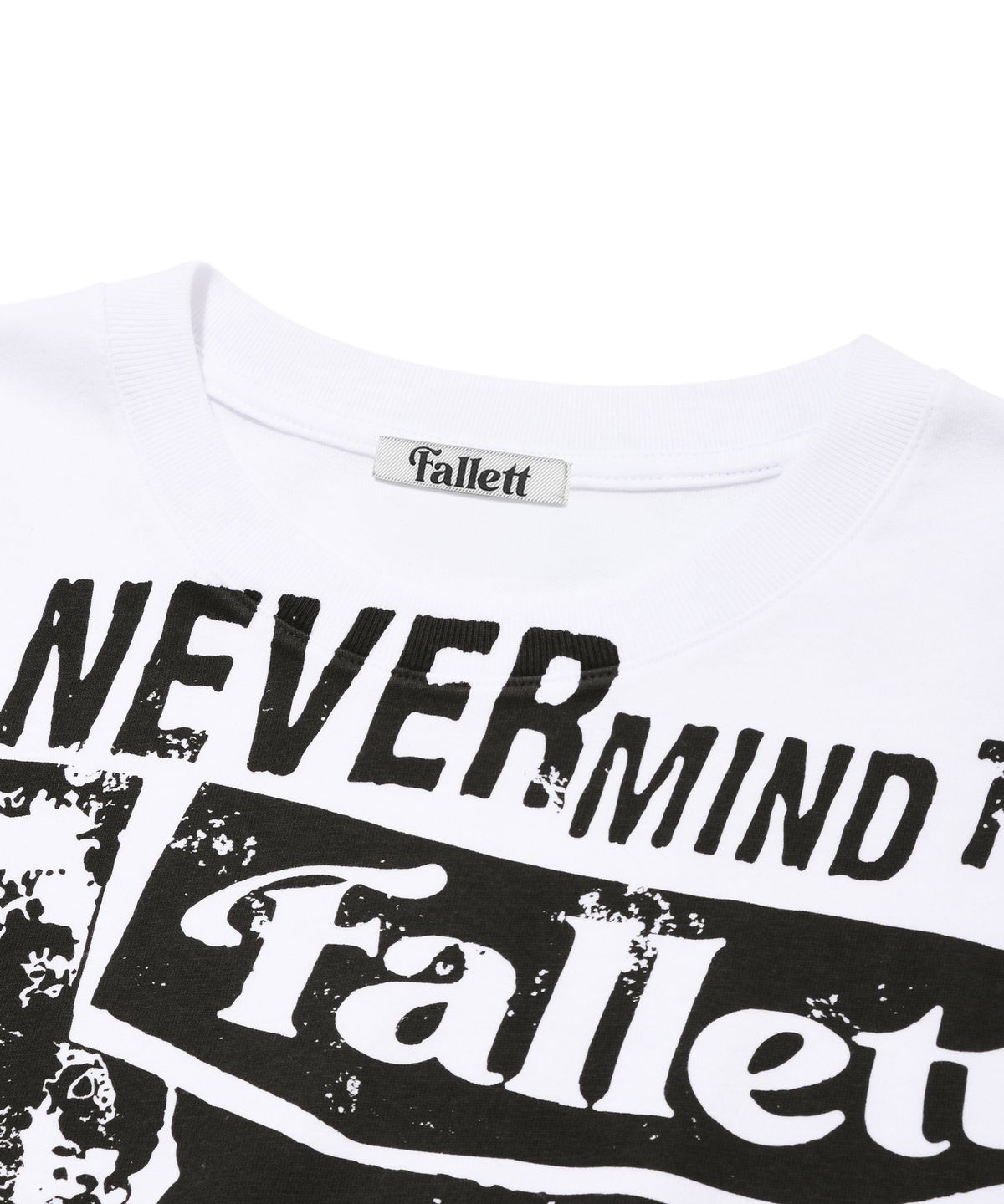 팔렛(FALLETT) 오버 포스터 반팔티 화이트