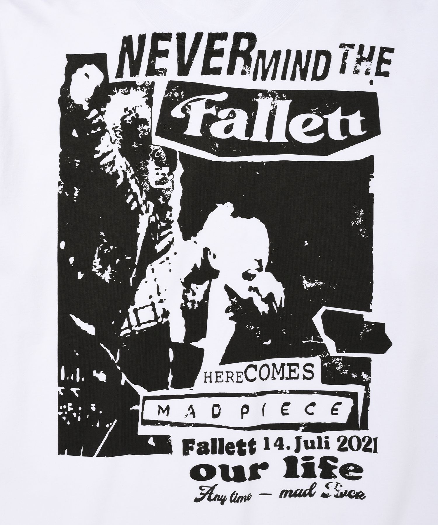 Tシャツ・カットソー Fallett Poster print short sleeve 4FK730 MUSINSA | FALLETT Over poster short sleeve tee white