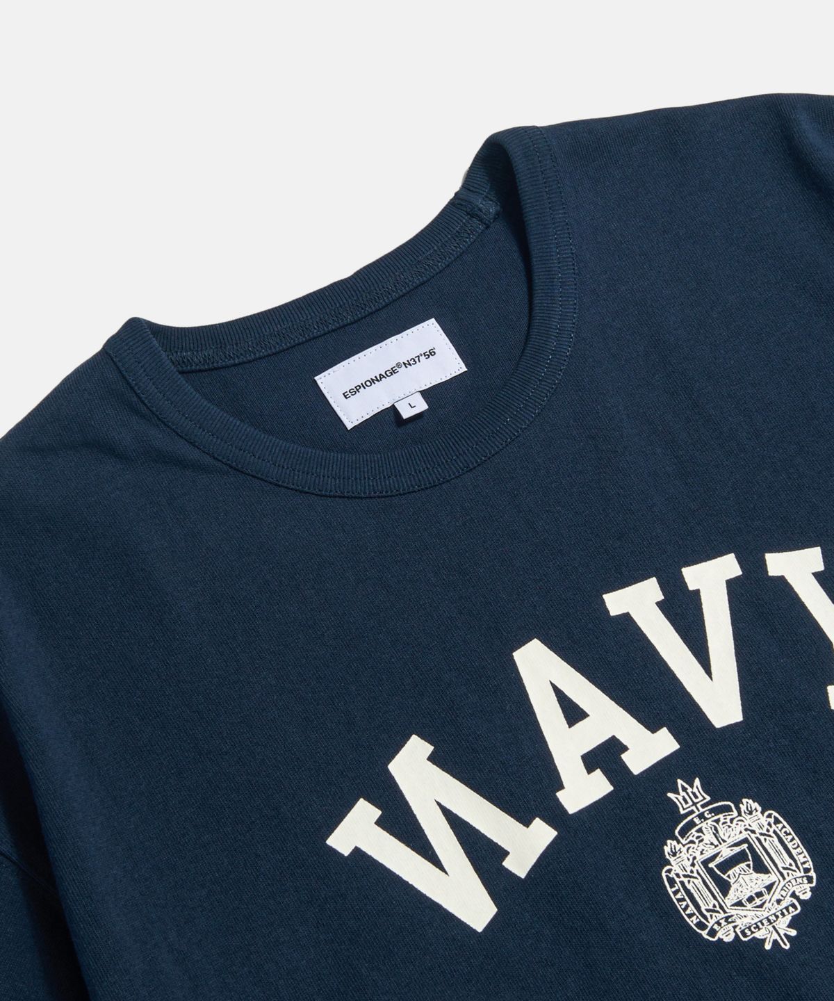 에스피오나지(ESPIONAGE) NAVAL Academy Heavyweight Tee Navy