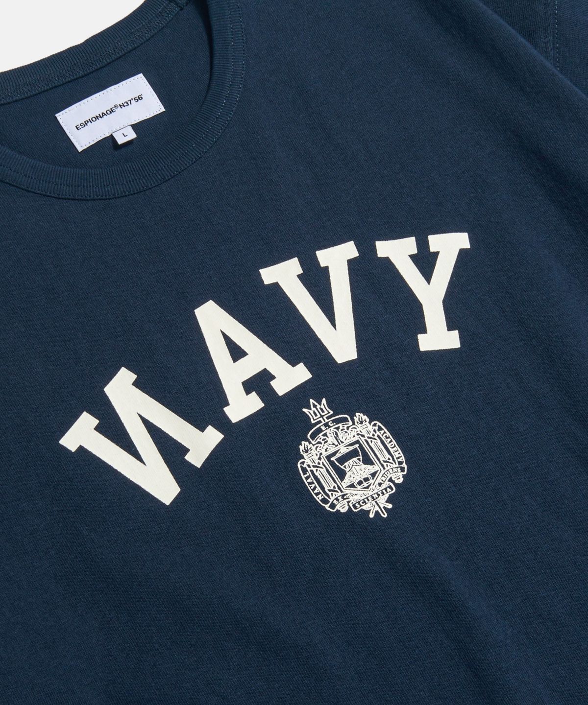 에스피오나지(ESPIONAGE) NAVAL Academy Heavyweight Tee Navy