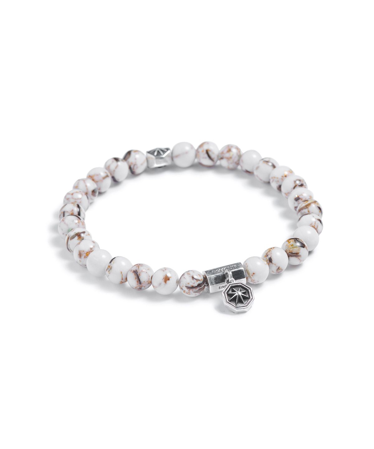 라모랭(RAMOLIN) Shell Bead Silver Bracelet