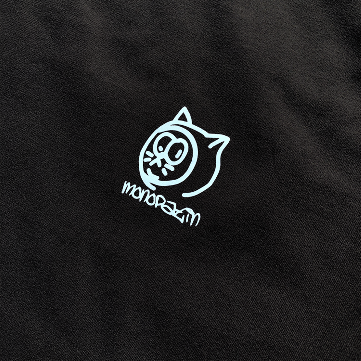 모노파틴(MONOPATIN) night light snow-E quarter pipe scotchlite t shirt - BKSB