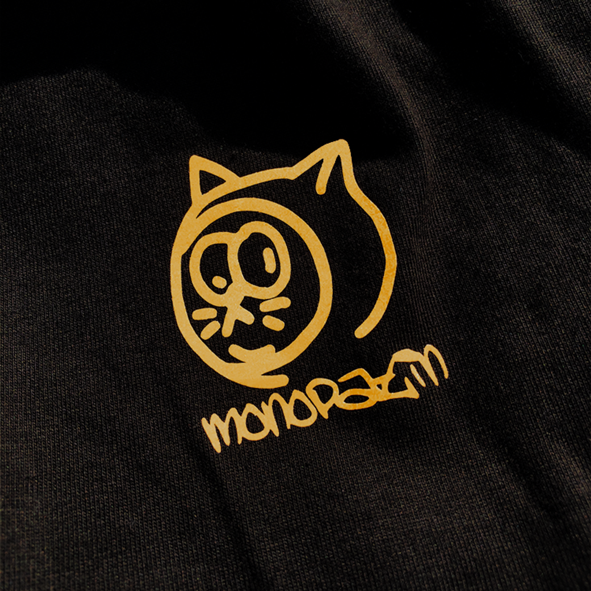 모노파틴(MONOPATIN) night light snow-E push off scotchlite t shirt - BKYL