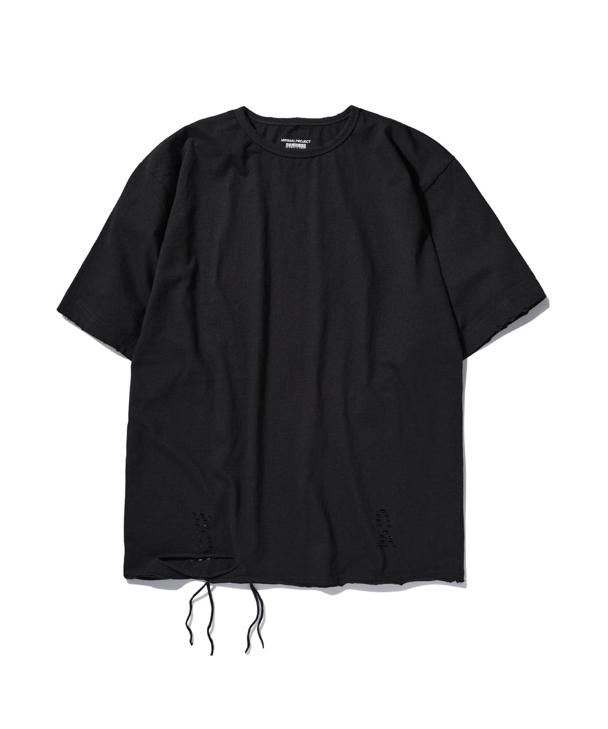 미니멀프로젝트(MINIMALPROJECT) 그런지 반팔티셔츠 (BLACK) MST134
