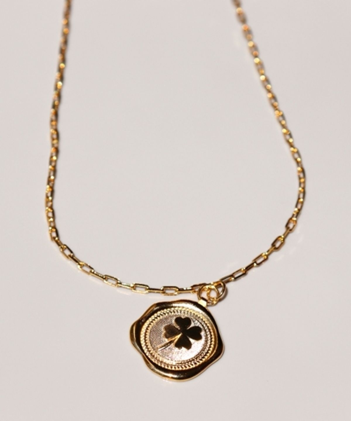 봉보(BONBEAU) Lucky clover pendant silver Necklace 클로버 팬던트 실버 클립 체인 목걸이