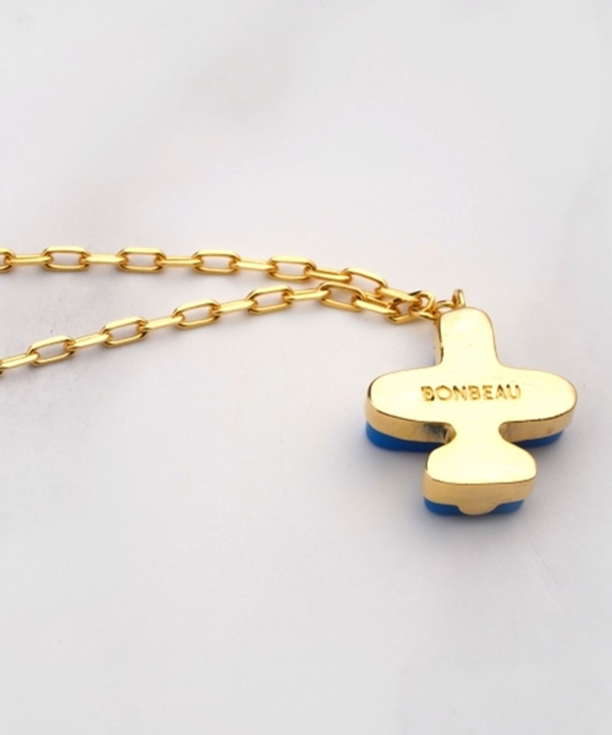 봉보(BONBEAU) Acrylic airplane mini clip chain Necklace 아크릴 비행기 팬던트 미니 클립 체인 목걸이