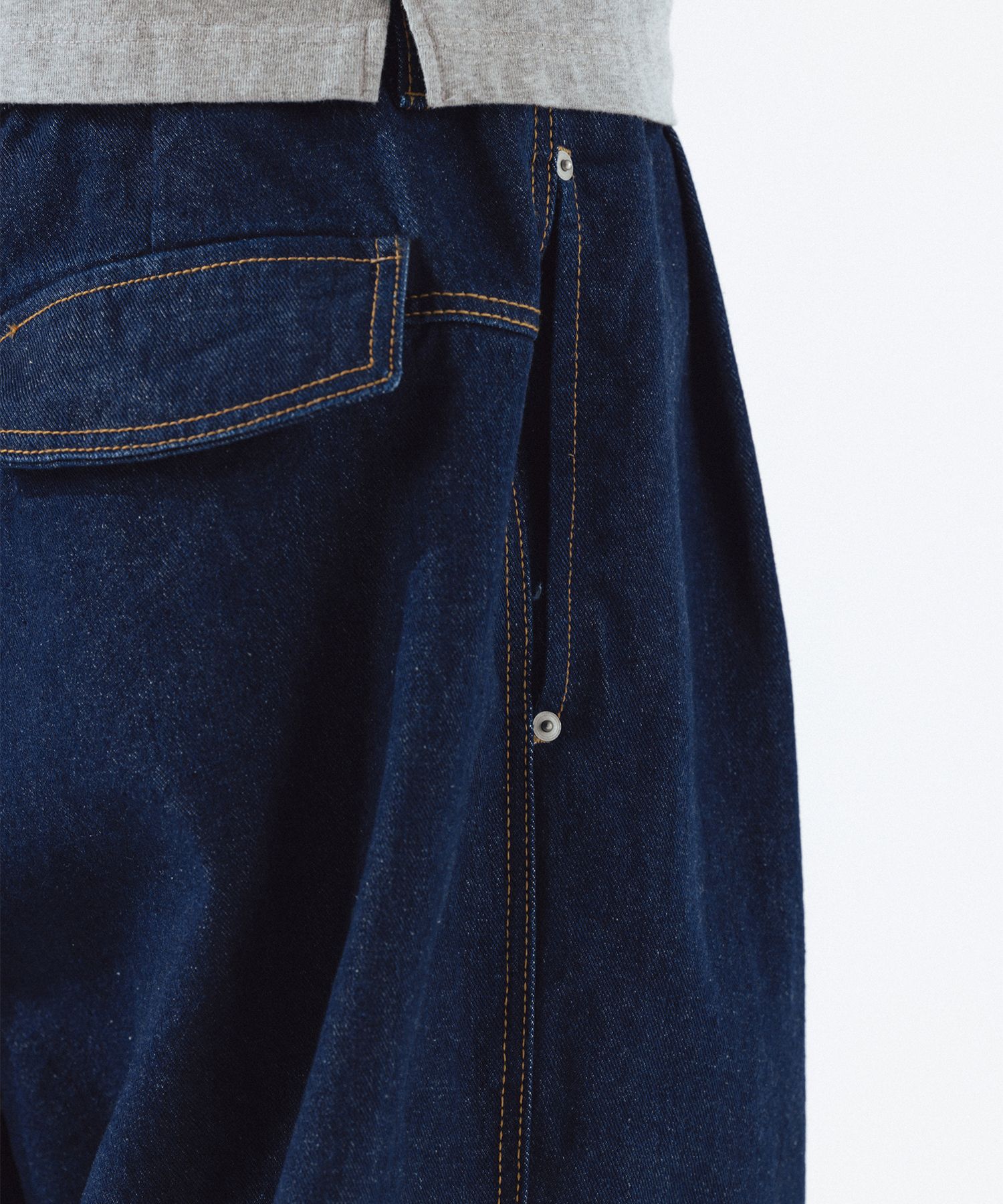 MUSINSA | ANGLAN Rigid Indigo Denim Balloon Pants