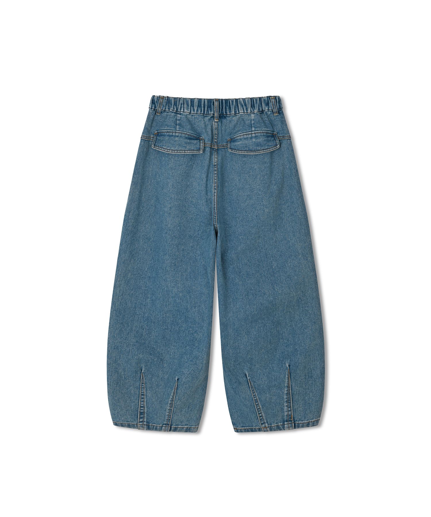 MUSINSA公式 | ANGLAN Stone Vintage Denim Balloon Pants - Light Blue