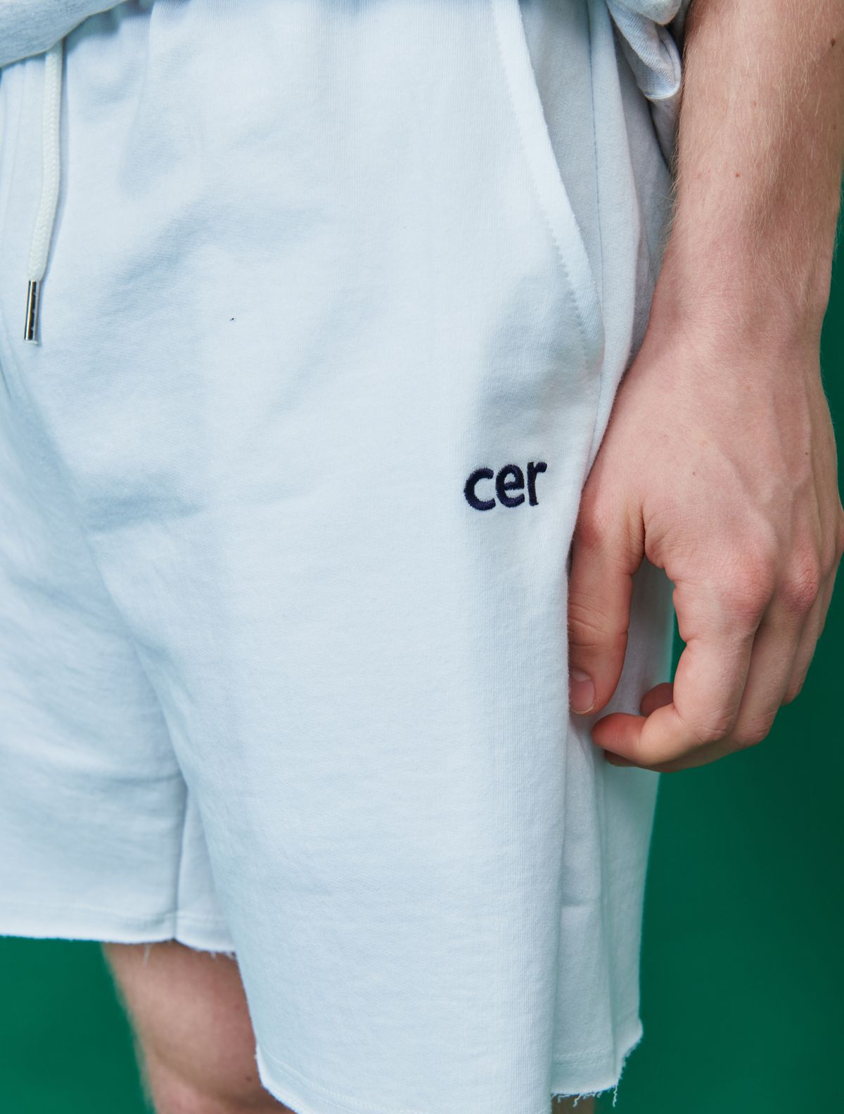 씨이알(CER) 로고  숏팬츠 (화이트)