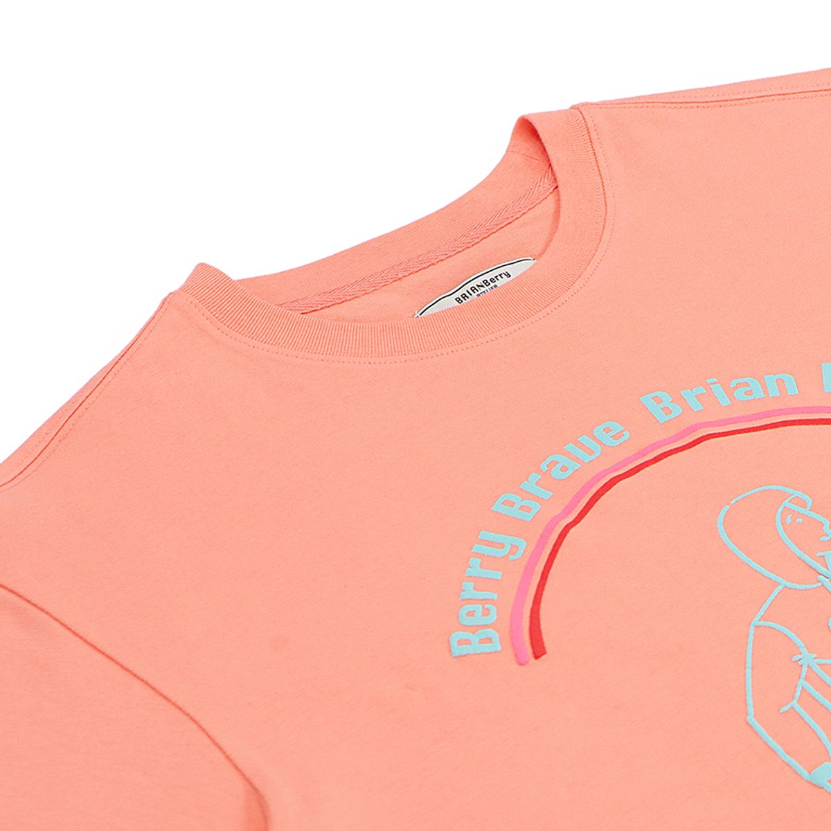 브라이언베리(BRIAN BERRY) FIDEL GRAPHIC TEE_CORAL