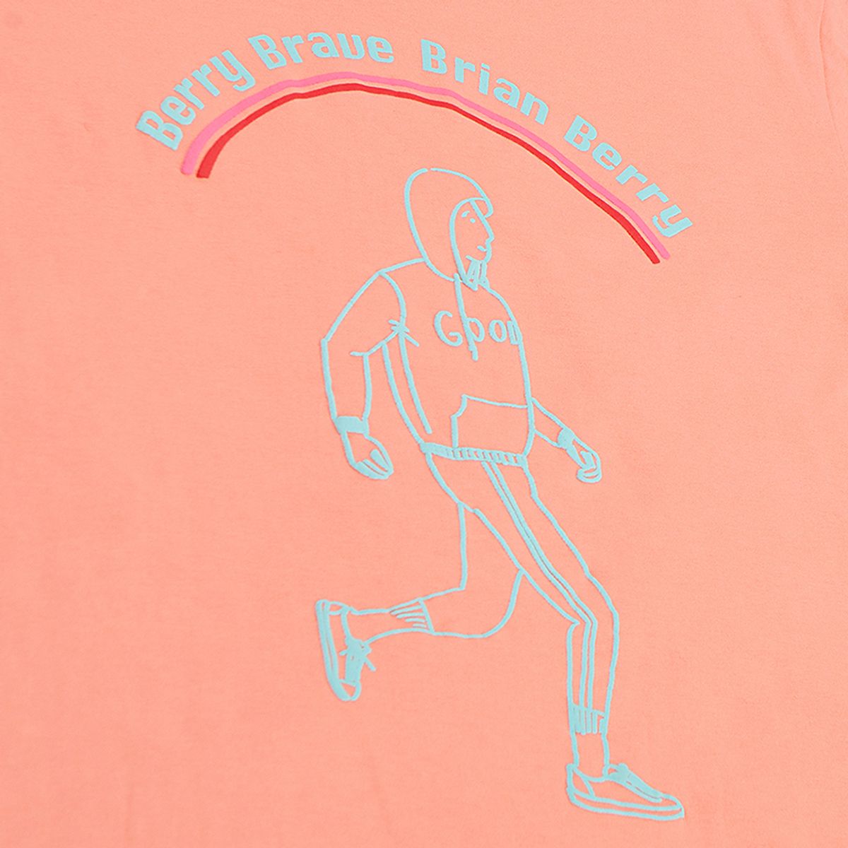 브라이언베리(BRIAN BERRY) FIDEL GRAPHIC TEE_CORAL